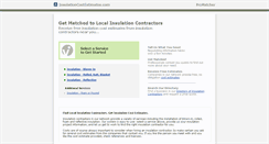 Desktop Screenshot of insulationcostestimates.com